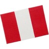 Peru Flag Embroidered Iron On Sew On Patch
