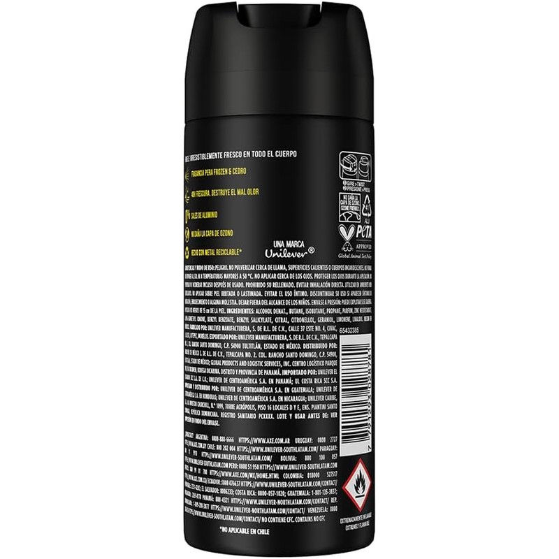 Axe Desodorante en aerosol para hombre Black 150ML