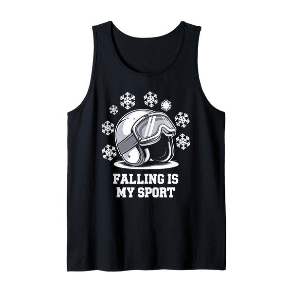 Skiing and Snowboarding Beginner Winter Sports Enthusiast Tank Top