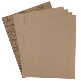 ADVcer 9x11 inch 5 Sheets Sandpaper, Wet or Dry 12000 High Grit Extra Fine Sand Paper, Silicon Carbide Waterproof Abrasive Pads for Automotive Sanding, Wood Turing Finishing, Metal Furniture Polishing