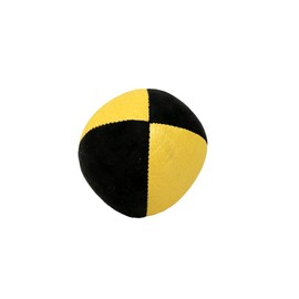 3 x Pro 110g Cascade Suede Juggling Balls - Quality Thud Juggling Balls & Bag - Set of 3 Beginner Juggling Balls (Yellow/Black)