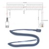 QD to RJ9 Modular Plug Coil Cable Direct Connect Phone