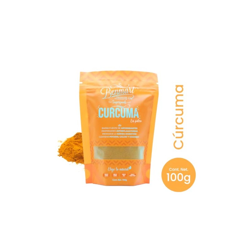 Cúrcuma Orgánica Benmart 100g - Producto Orgánico y Natural para