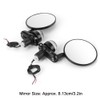 2pcs 7/8in Handlebar Rearview Mirrors with LED Turn Signal Amber
