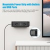 CCCEI Wall Mount Power Strip with USB Ports, Under Desk