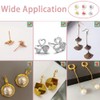 FineGood - Aros de oro de 18 quilates, respaldo redondo