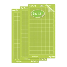 ReArt Standard Grip Adhesive Cutting Mat 6 x 12 Inch For Expression Machine - 3 Pack