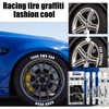 Xiulilydai Tire Paint Pen Set, White, 4 Packs