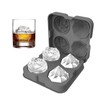 HANCELANT - Bandeja para cubitos de hielo de 2.5 pulgadas,