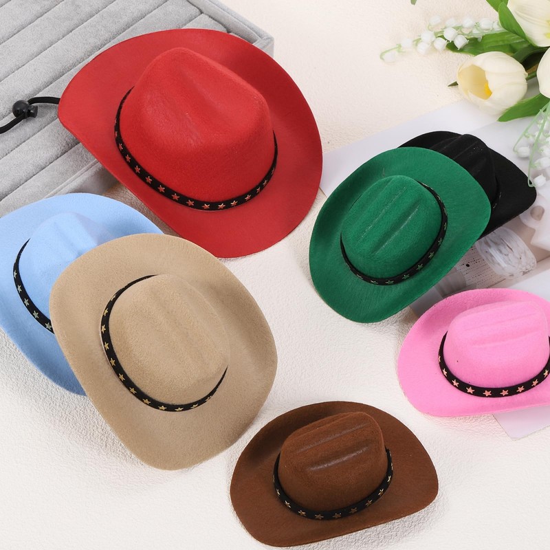 PETAXCELL Dog Cowboy Hat, Mini Cowboy Hat for Pet with