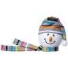 Tenna Tops Cute Snowman Grey Winter Hat & Scarf Car