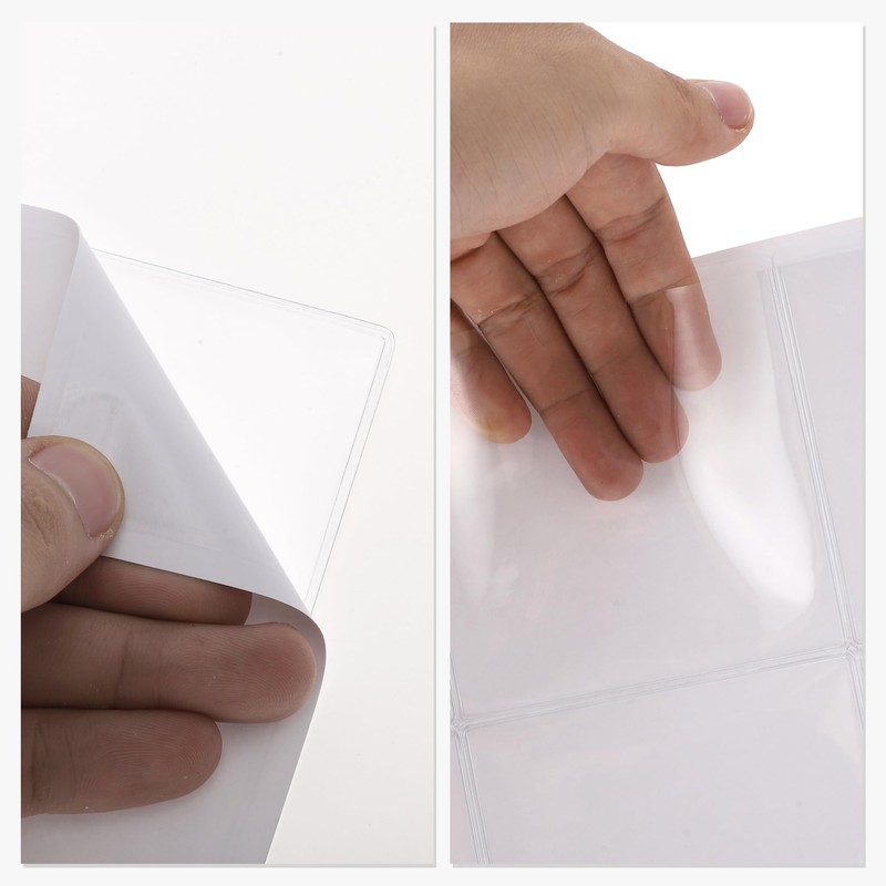 CAPASTEC 30 Clear Index Card Pockets Clear Label Holders 4.13"x4.13"