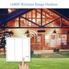 SuperInk 3-Gang Wireless Light Switch with 110V Receiver Kit Outdoor