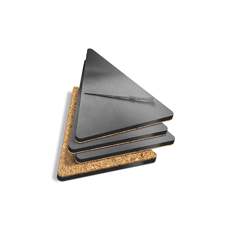 4 x Triangle Coasters - BW - Magic Wizarding World