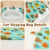 agoname Cat Winter Sleeping Bag, Cat Sleeping Bag for Indoor