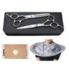 Montesoro 6-Piece Hair Cutting Scissors, For Left Handed, Self-Cut, Rust