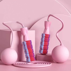 IFAST Jump Rope with 2 in 1 Training Adjustable Ropeless Skipping Rope Fitness Weighted, Adjustable Weighted Cordless Jumping Rope for Kids Men Women, Cardio, CrossFit