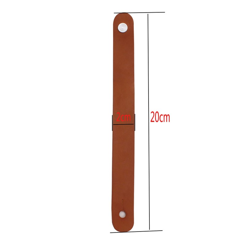 Alnicov Guitar Strap Ukulele Strap Button Synthetic Leather Headstock Adapter