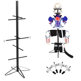 MYHLPER MYHLPER Hockey Drying Rack Metal Gear Drying Rack, Hockey Sports Gear Storage Dry Rack for Adult and Child Hockey Equipment Rack-4 Additional Hanging Clips