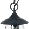 LOG BARN Outdoor Pendant Lights, Porch Fixture in Painted Black