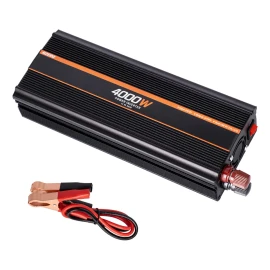 Inversor De Corriente Para Coche Hzero 4000w Convertidor Voltaje Transformador 2 Usb 2 Enchufes Estadounidense Disipación Calor 12v-110v