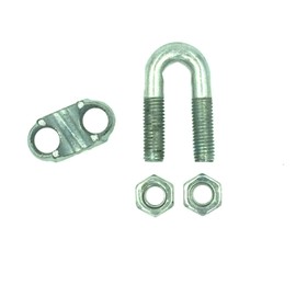 BRUFER 98200 Wire Rope Clamp Clip for Cables Zinc Plated - 1/16" inch - Bulk Pack of 50 Pieces