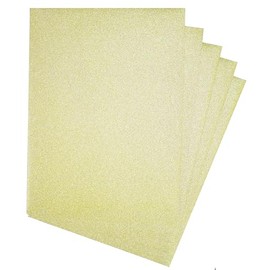 Iconikal Gold Glitter Paper, 24 Sheets, 8.5 x 11 Inches, No-Mess Glitter for Crafts, Art Projects, Scrapbooking and More