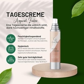 Argan Oil Magic Day Cream, Special for Sensitive and Dry Skin, Suitable for Allergy and Eczema People with 10 % Argan Oil, Allatoin, Zinc Oxide, Tocopherol and Vitamin C