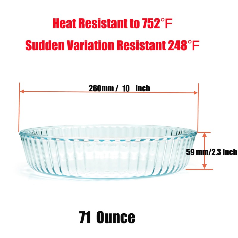 ropto Glass Deep Pie Dish