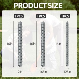 UCandy 3 PCS Tree Trunk Protector, 3 Size Plastic Spiral Tree Guard Tree Bark Protector Tube Wraps to Protect Saplings Plants from Deer Rabbit Cats Rodents Mowers (3, Gray)