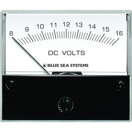 1 - Blue Sea 8003 DC Analog Voltmeter - 2-3/4" Face, 8-16 Volts DC