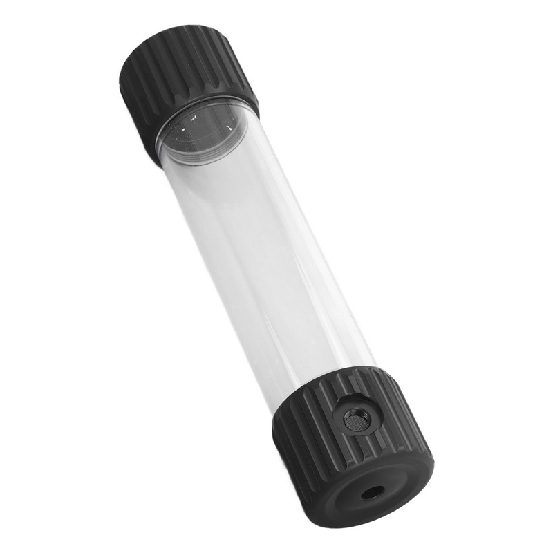 295mm Cylindrical Water Cooling Tank G1/4 Thread PMMA POM Transparent