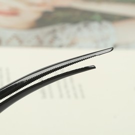 12 Piezas Pinza Pelo de Pato Grande Negra de Metal, Paquete Seccionar Cabello, Resorte de Alta Elasticidad, Uso en Maquillaje