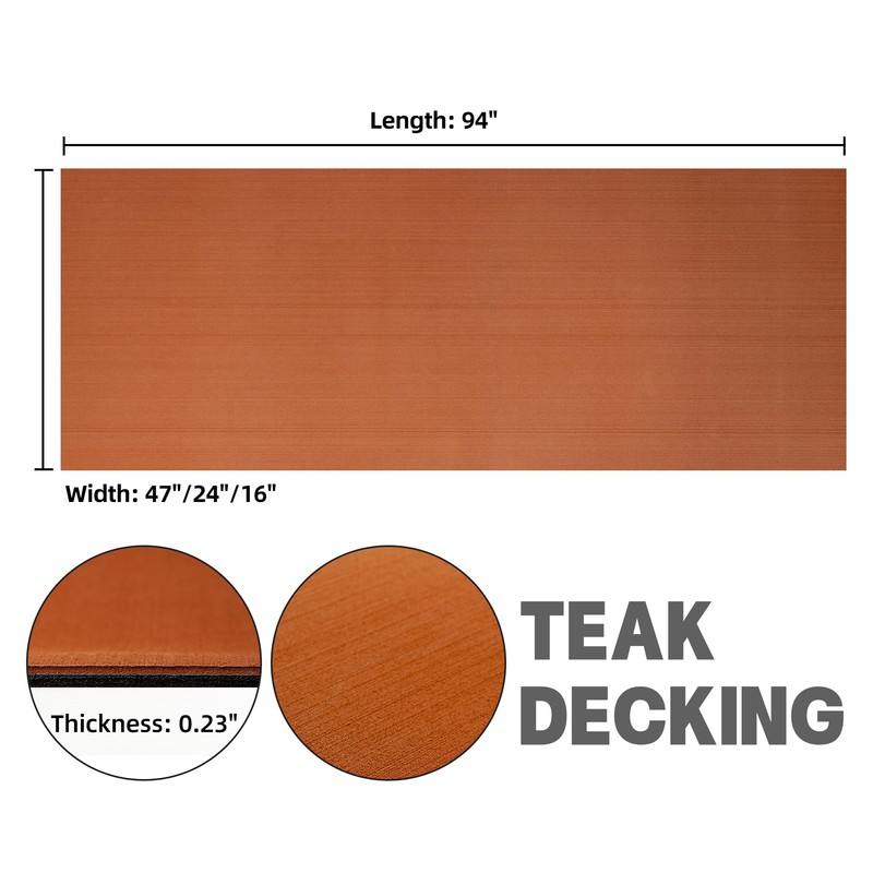 Fullfire Boat Flooring Eva Foam Decking Sheet, Brown Marine Boat