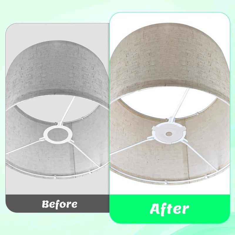 Ebrima 10Pcs Lamp Shade Reducer Rings, Lampshade Reducing Ring Converter