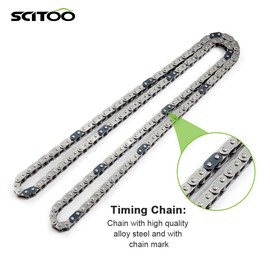 SCITOO Timing Chain Kit fits for 2004 2007 TK10435-1 for Buick Rainier for Chevy Colorado Trailblazer 2.8L 4.2L 3.5L