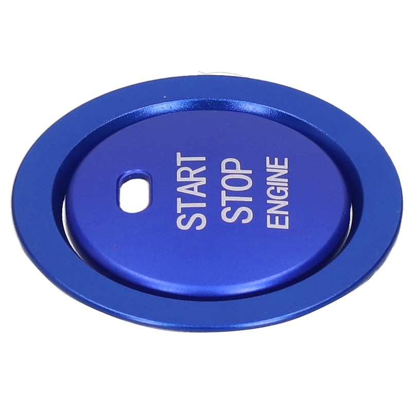 Fydun Engine Start Ring Stickers, 2 Pcs Aluminum Alloy Engine