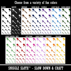 Honey Dipper Temporary Tattoo Water Resistant Fake Body Art Set Collection - Light Pink (One Sheet)