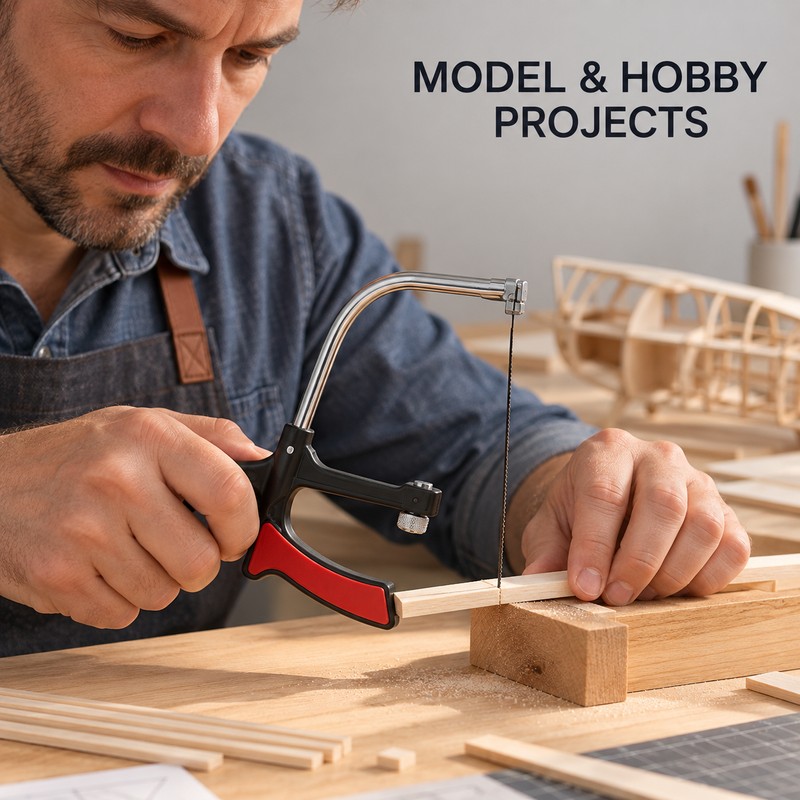 8-in-1 Multi-Purpose Hand Saw Kit with 6 Interchangeable Steel Blades