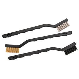 Performance Tool 20140 Utility Brush Set - Versatile Cleaning Tool with Brass, Nylon, and Stainless Steel Bristles for Many Cleaning Applications