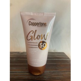 Coppertone NEW Coppertone Glow with Shimmer 50 SPF Sunscreen Lotion-LOT of 3