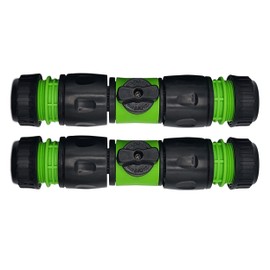 in-Line Valve Kit Hose Connector Pack of 2 – Hozelock Compatible Connector for Gardening, Watering, Irrigation – Garden Hose Pipe Shut Off Valve – Heavy Duty and Durable. Set by MYPURECORE