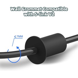 Effortless Cable Management: Wall Bushing Grommet for Starlink Dishy Router Ethernet Adapter Cable - Seamless Feed-Through Routing Kit for 1-inch Wall & Furniture Wire Holes-2PCS