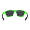 Xloop Mens Sport Wrap Around Rectangular Plastic Sunglasses Black Green