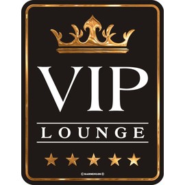 RAHMENLOS Original Tin Sign VIP Lounge No. 3484