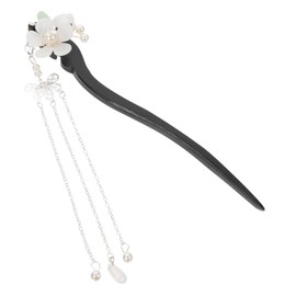 Baluue Chinese Hair Accessories Wooden Hair Stick Flower Hairpin Dangle Hair Pin for Long Hair Hair Bun Stick