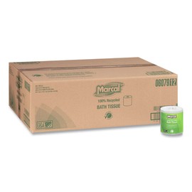 Marcal 6079 Bath Tissue, 2-Ply, 336 Shts/Roll, 48 Rolls/CT, White