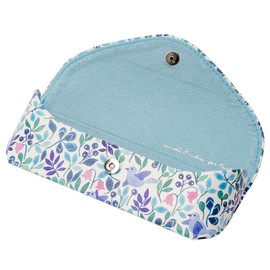 Pearl Anna Emilia Eyeglass Case, Semi-Hard, Floral Print, Scandinavian Design, AE-2