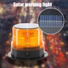 Solar Strobe Warning Safety Flashing Light LED Emergency Warning Light