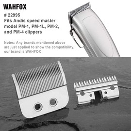 WAHFOX Hair Clippers Replacement Blade 22995 Compatible for fit Andis PM-1 Speedmaster Clippers Replacement Blades #22995